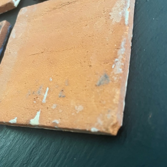 Mexican Hand Painted Terra-Cotta Talavera Vintage Tiles Set of 4 - Picture 11 of 15